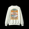 白卫 Original Sprout Malibu Longboard Championships Vintage Surf Poster Graphic Sweatshirt - Retro 70s 80s Style Crew Neck Cotton Sweatshirt