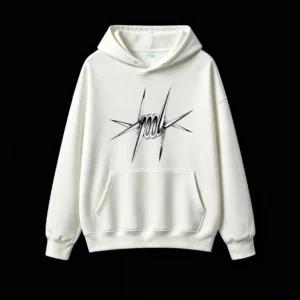 Y2K Aesthetic Barbwire Graphic Hoodie