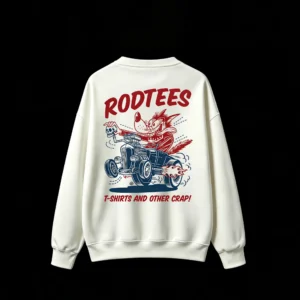 Back Print Crew Neck Sweatshirt