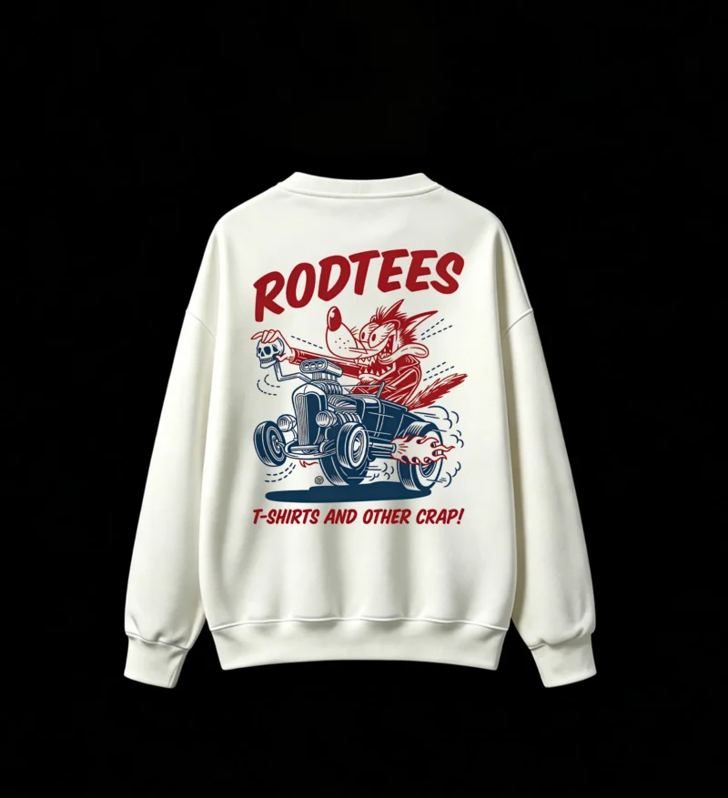 Back Print Crew Neck Sweatshirt