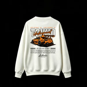 白卫 Underground Tokyo Tuner Car Graphic Sweatshirt
