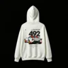 白卫 Lancia Stratos Alitalia Rally Car Back Print Hoodie