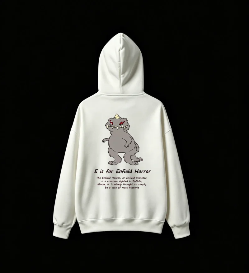 Enfield Horror Monster Back Print Hoodie