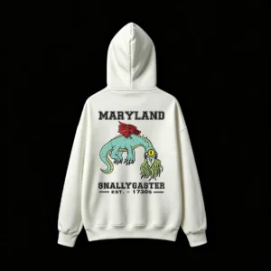 白卫 Maryland Snallygaster Back Print Hoodie