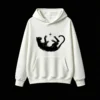 白卫 Celestial Panther And Star Silhouette Hoodie