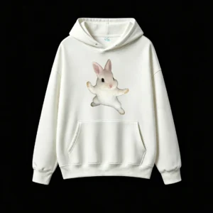 Cute Kung Fu Bunny Rabbit Hoodie