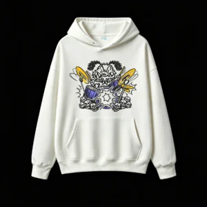 Heavy Metal Drumming Monster Hoodie