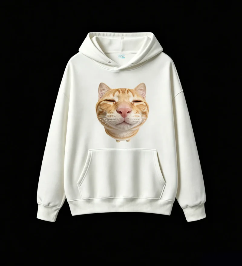 Funny Smiling Ginger Cat Hoodie