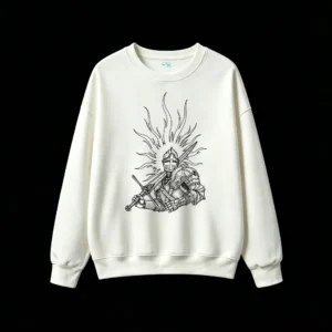 白卫 Dark Gothic Samurai Back Print Hoodie