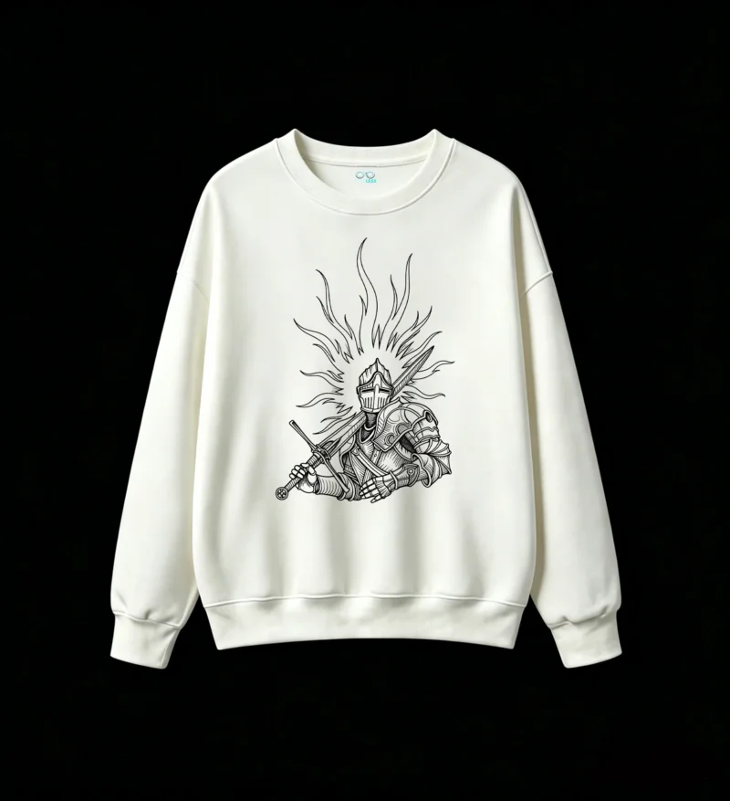 白卫 Dark Gothic Samurai Back Print Hoodie