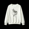 白卫 Skeleton Hand With Sword Back Print Sweatshirt