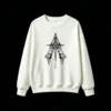 白卫 Gothic Armor Gauntlet With Sword Back Print Sweatshirt