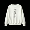 白卫 Hand Holding Flower Back Print Hoodie
