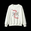 Gothic Red Crown Thorn Wings Graphic Hoodie