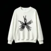 白卫 Star Hand Sign Graphic Back Print Crew Neck Sweatshirt