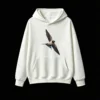 白卫 Flying Swallow Bird Graphic Hoodie