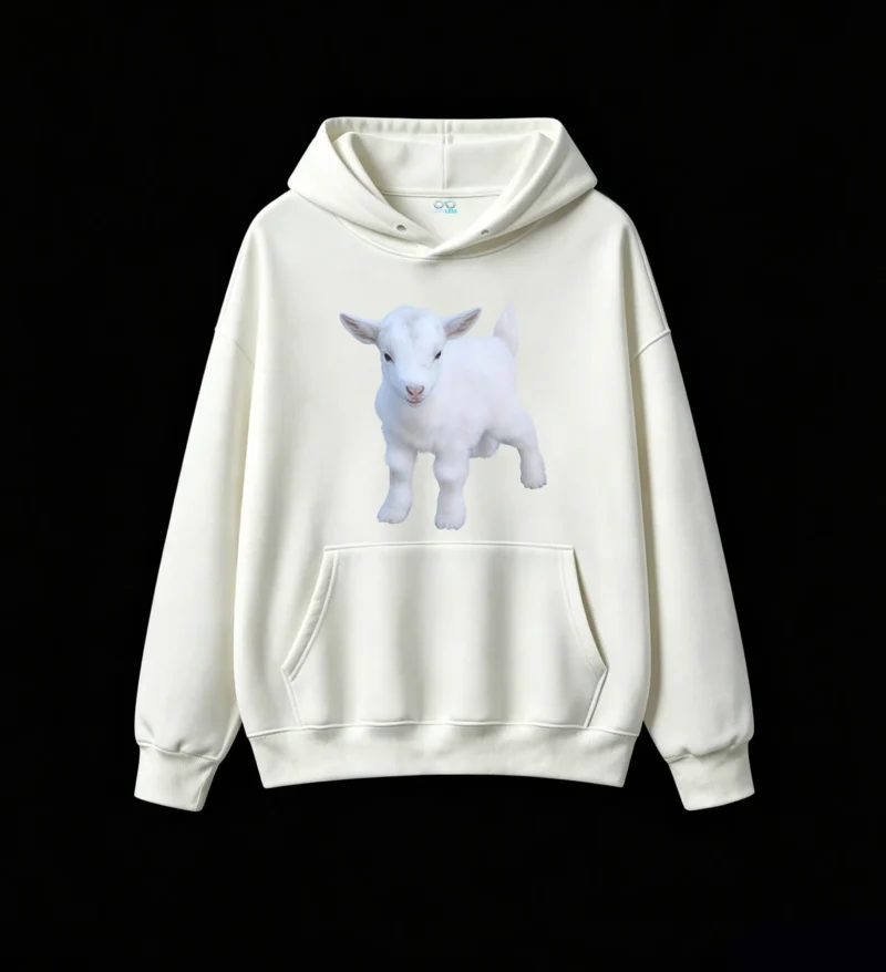 Cute Baby Goat Graphic Hoodie
