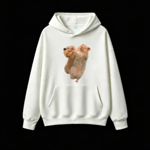 Cute Hamster Hugging Couple Hoodie