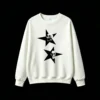 白卫 Vintage Skull Graphic Back Print Sweatshirt