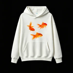 Beautiful Goldfish Print Hoodie
