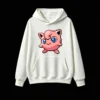 白卫 Cute Pixel Jigglypuff Graphic Hoodie