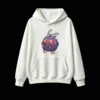 白卫 Cute Pixel Art Purple Monster Graphic Hoodie