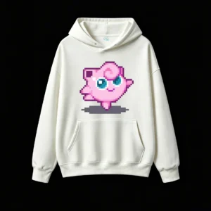 Cute Pixel Art Jigglypuff Hoodie