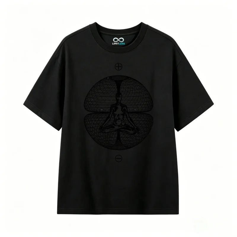 Vintage Aesthetic Starry Sky Constellation Back Print T-Shirt