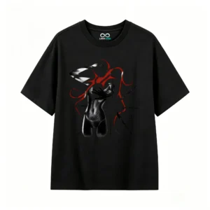 黑t Gothic Y2K Aesthetic Back Graphic T-Shirt