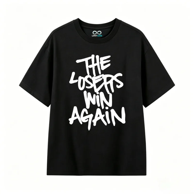 The Losers Win Again Back Print T-Shirt