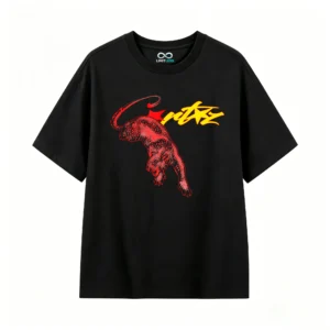 Corteiz Red Panther Graphic T-Shirt