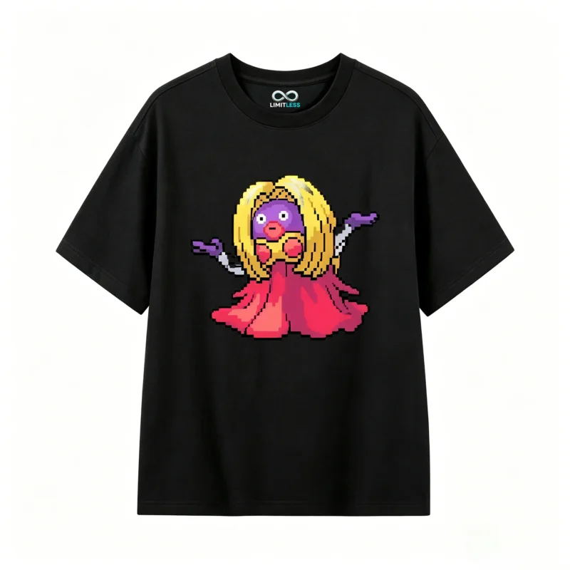 Jynx Pixel Art Back Print T-Shirt