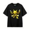 黑t Alakazam Pixel Art Back Print T-Shirt