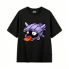 Retro Pixel Shellder Back Print T-Shirt