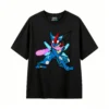 Greninja Pixel Art Back Print T-Shirt