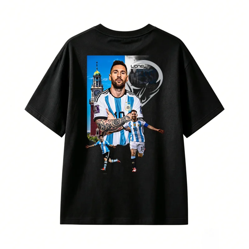 MESSI ARGENTINA TEAM BACK PRINT T-SHIRT