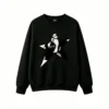 黑卫 Edgy Star Scream Graphic Back Print Sweatshirt