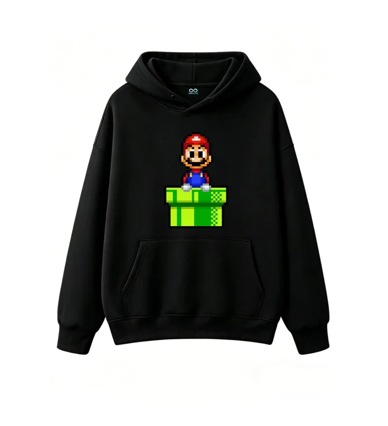 黑卫 Classic Mario Pixel Art Hoodie