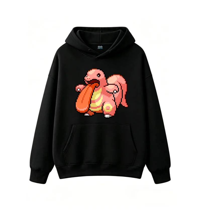 Cute Lickitung Pixel Art Hoodie