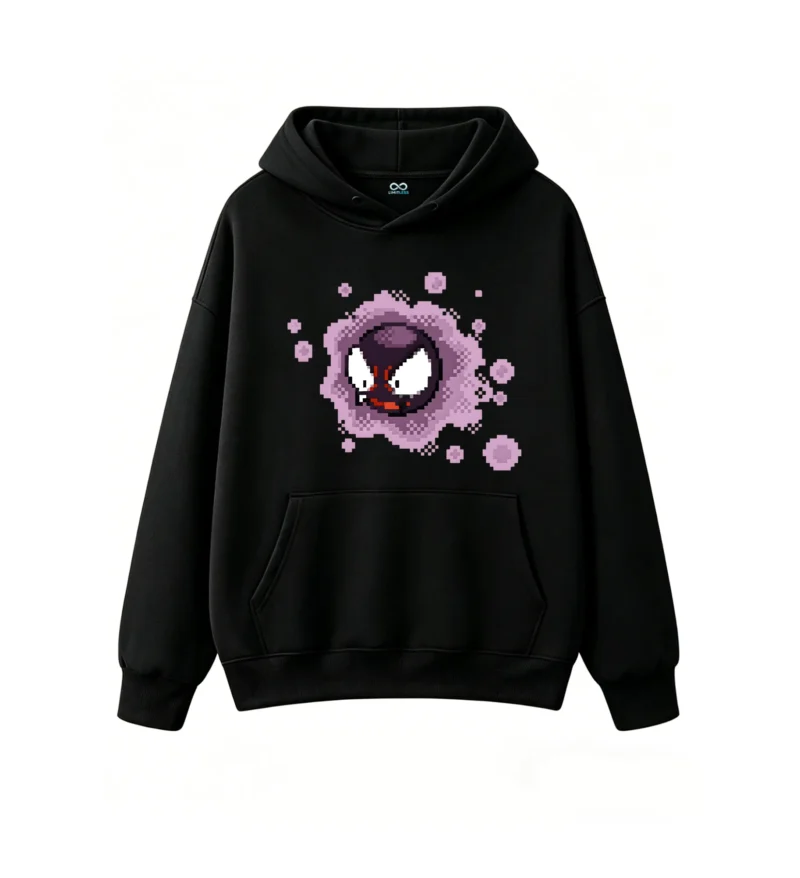 Gastly Pixel Art Hoodie