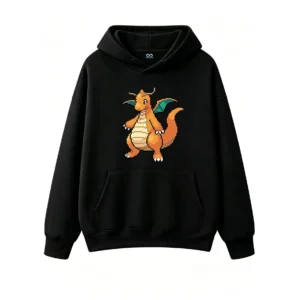 黑卫 Dragonite Pixel Art Graphic Hoodie