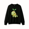 黑卫 Cute Pixel Turtwig Back Print Sweatshirt