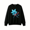 黑卫 Shiny Greninja Pixel Art Back Print Sweatshirt