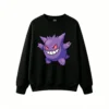 Gengar Pixel Art Back Print Sweatshirt