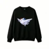 黑卫 Cute Togekiss Pixel Art Back Print Sweatshirt