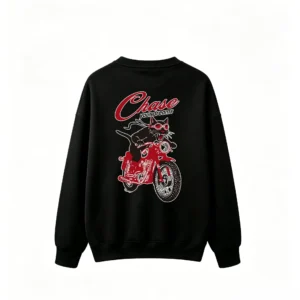 Back Print Crew Neck Sweatshirt