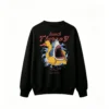 黑卫 Beach Therapy Shark Duck Inflatable Funny Graphic Print Back Print Crewneck Sweatshirt