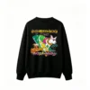 黑卫 Back Print Crew Neck Sweatshirt