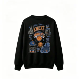 New York Knicks Graffiti Art Crewneck Sweatshirt