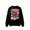 (Not) Fixed Fight Punk Rock Rat on Bike Band Tee - Red Black White Teal Crew Neck Cotton T-Shirt